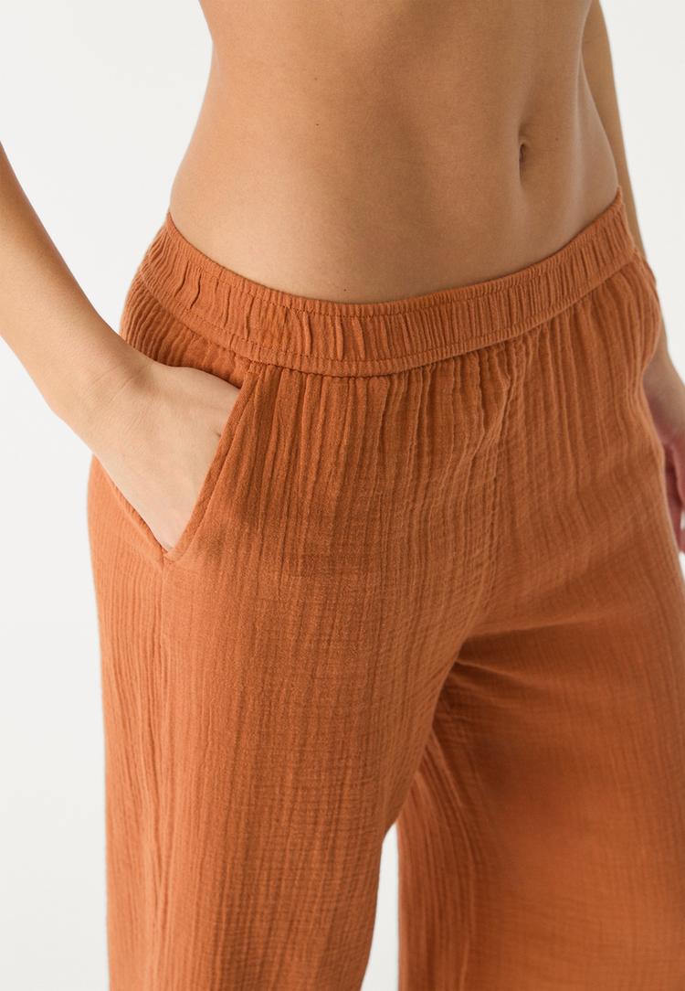 pantalon fluido cintura elastica