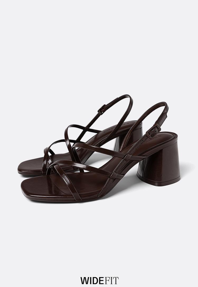 wide fit block heel sandals