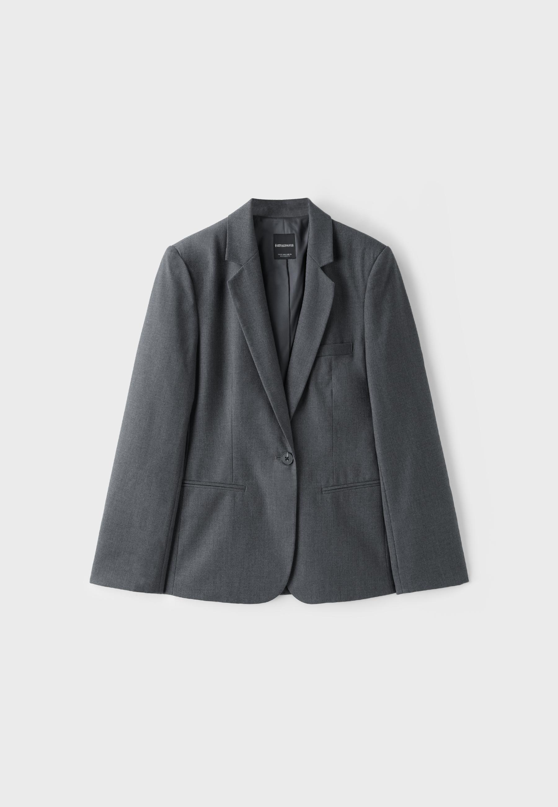 Button blazer — Dark grey