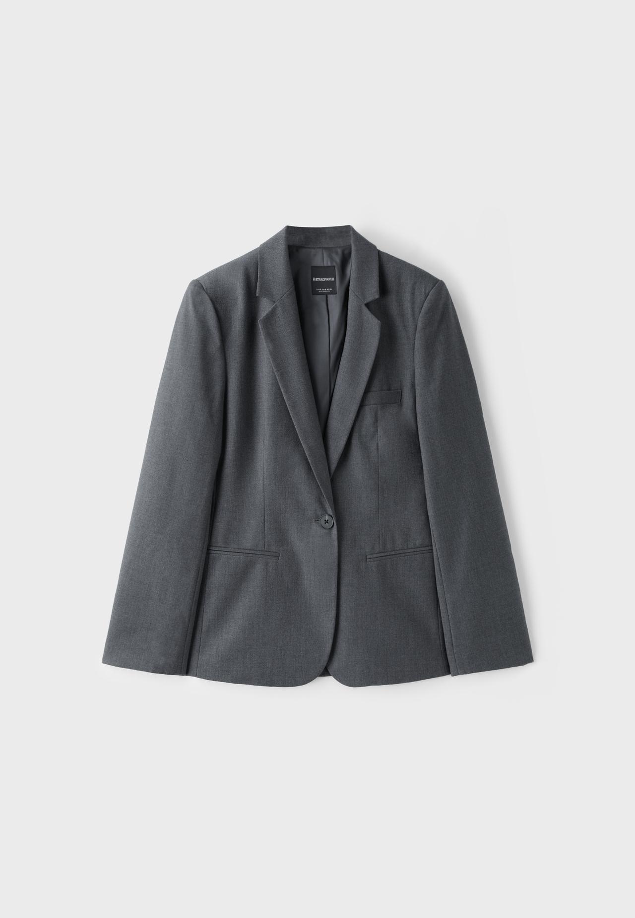 Button blazer — Dark grey