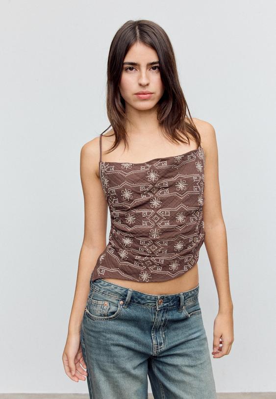 top bordado tirantes