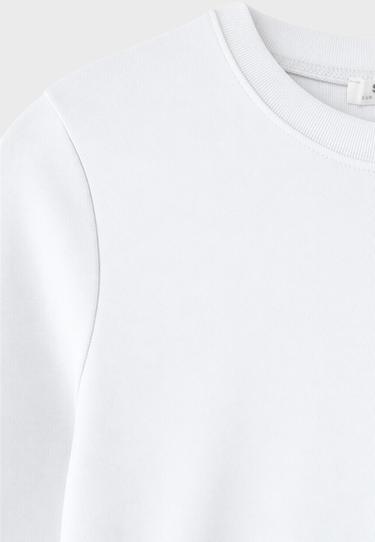 Long sleeve round neck T-shirt — Ecru 9