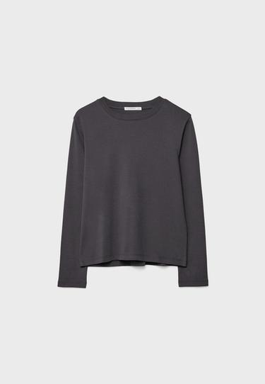 Basic regular fit cotton T-shirt — Dark grey 7