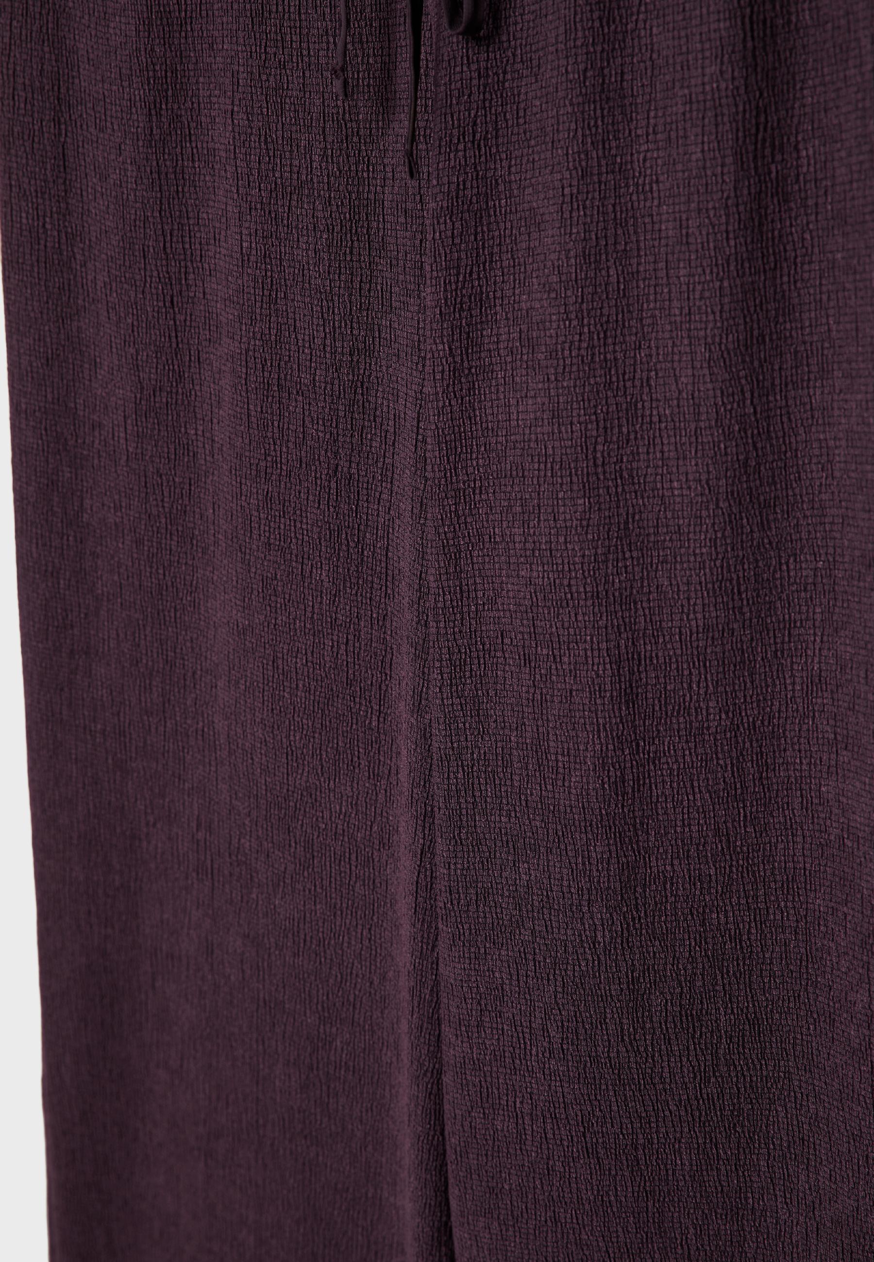 Straight-leg creased-effect trousers — Purple