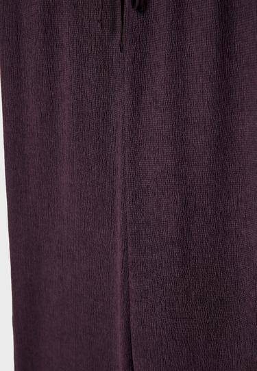 Creased-effect straight trousers — Purple 8