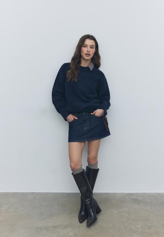 d62 falda pantalon denim