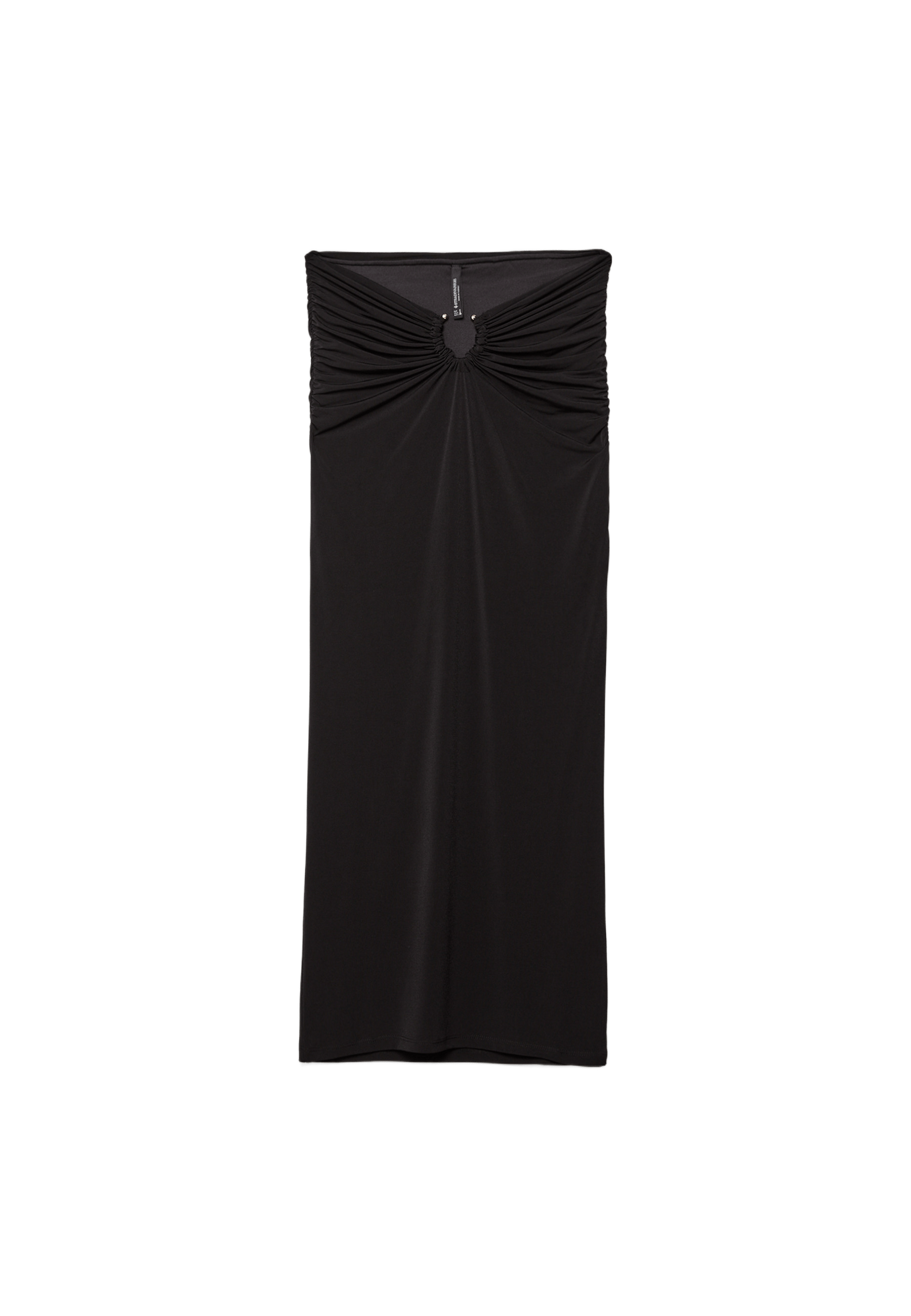 Pencil skirt with buckle — Black