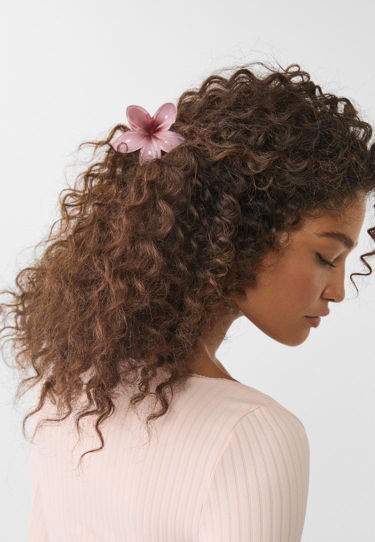 set 3 pinzas de pelo flor
