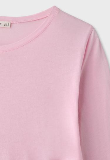 Supima® cotton long sleeve T-shirt — Salmon pink 10