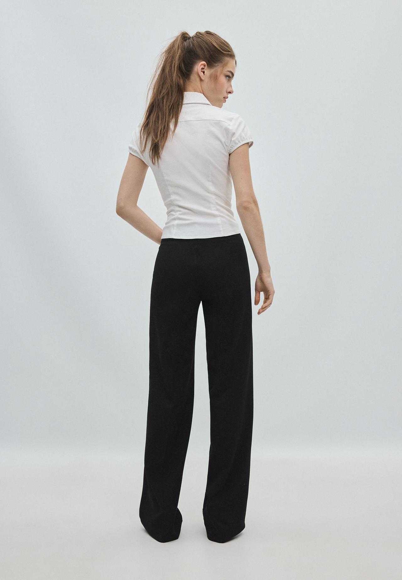 Wide-leg trousers — Black