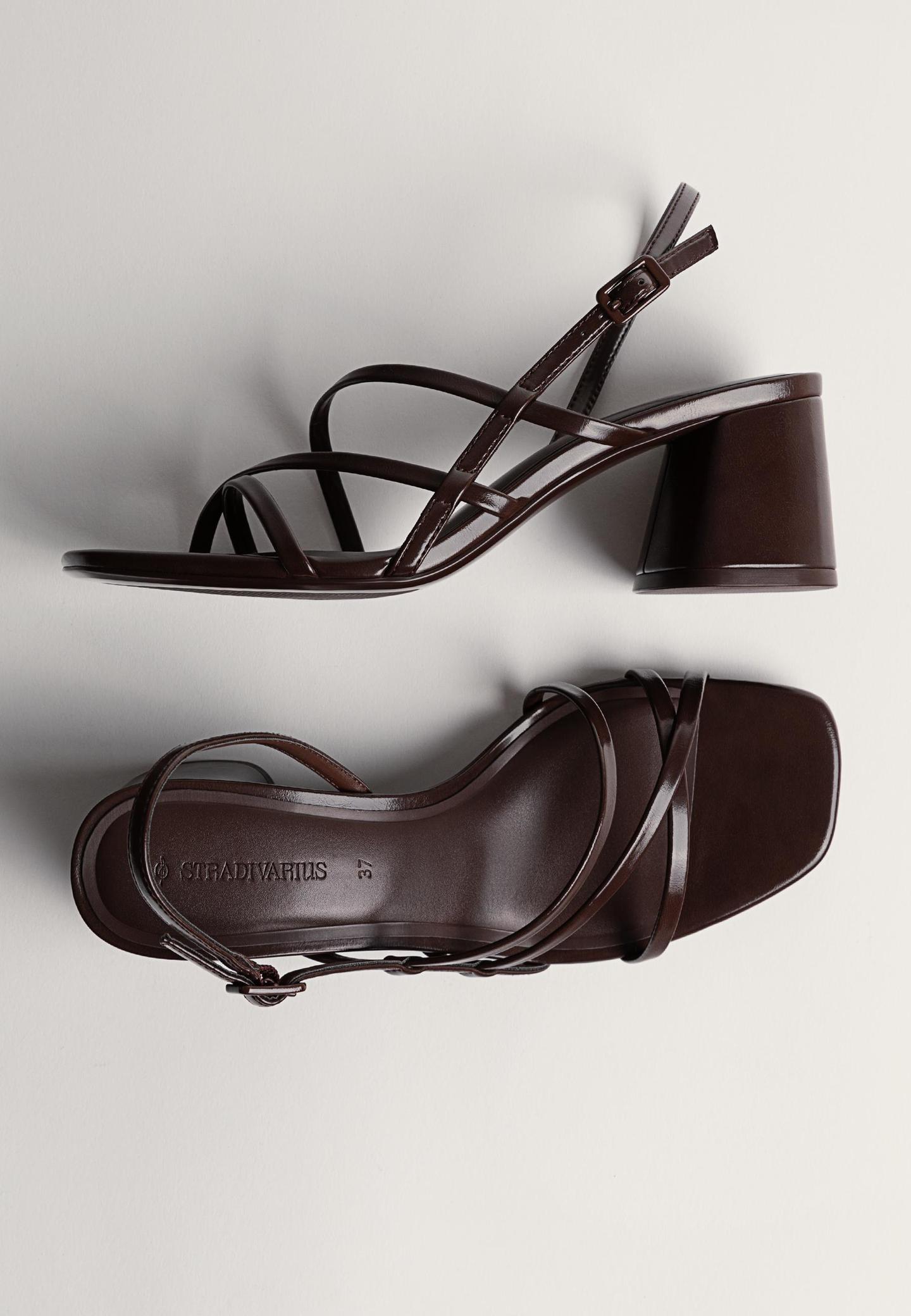 Block heel sandals - Women's Sandals | Stradivarius United Kingdom