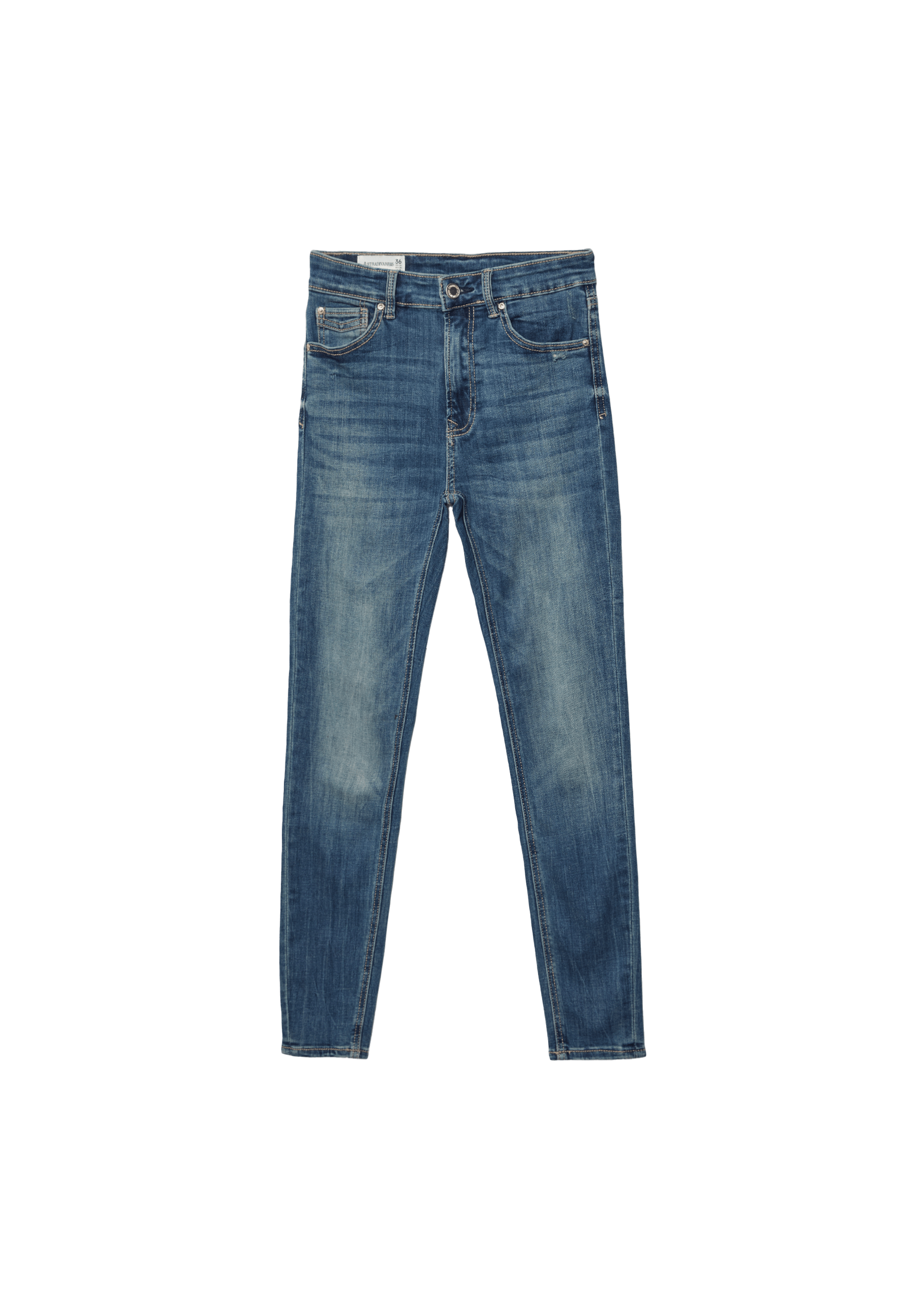 D07 high-waist jeans — RINSE BLUE DENIM