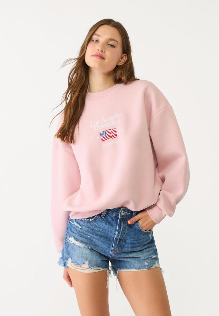 sudadera bordado bandera