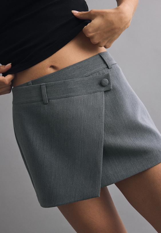 gonna pantalone mini incrociata
