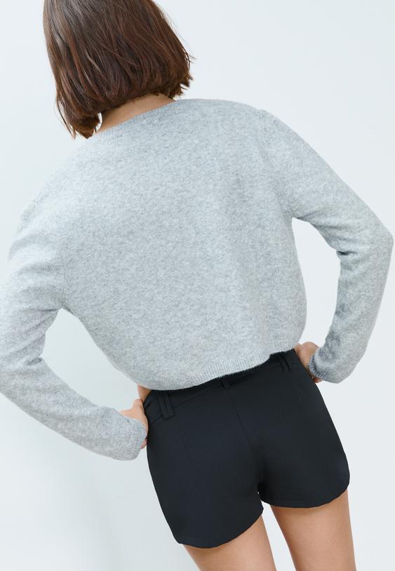 chaqueta punto botones tacto suave