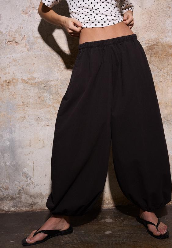 Poplin bloomer pantolon - Görsel 6