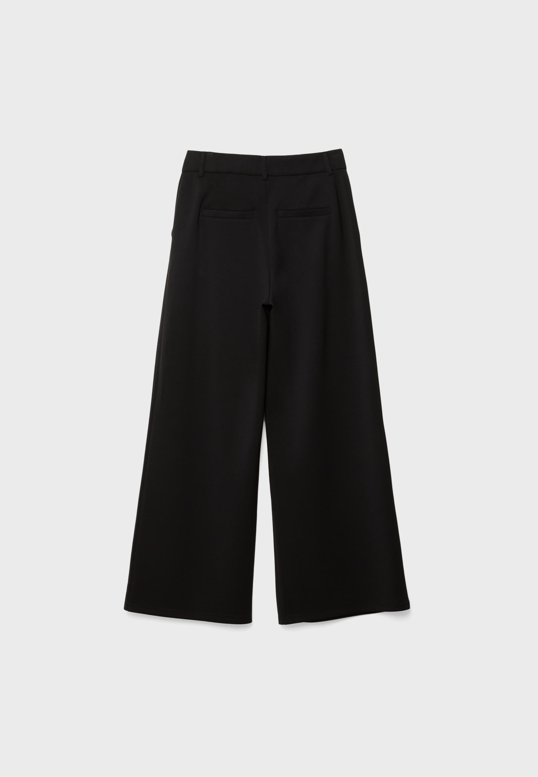 Soft-touch smart trousers — Black