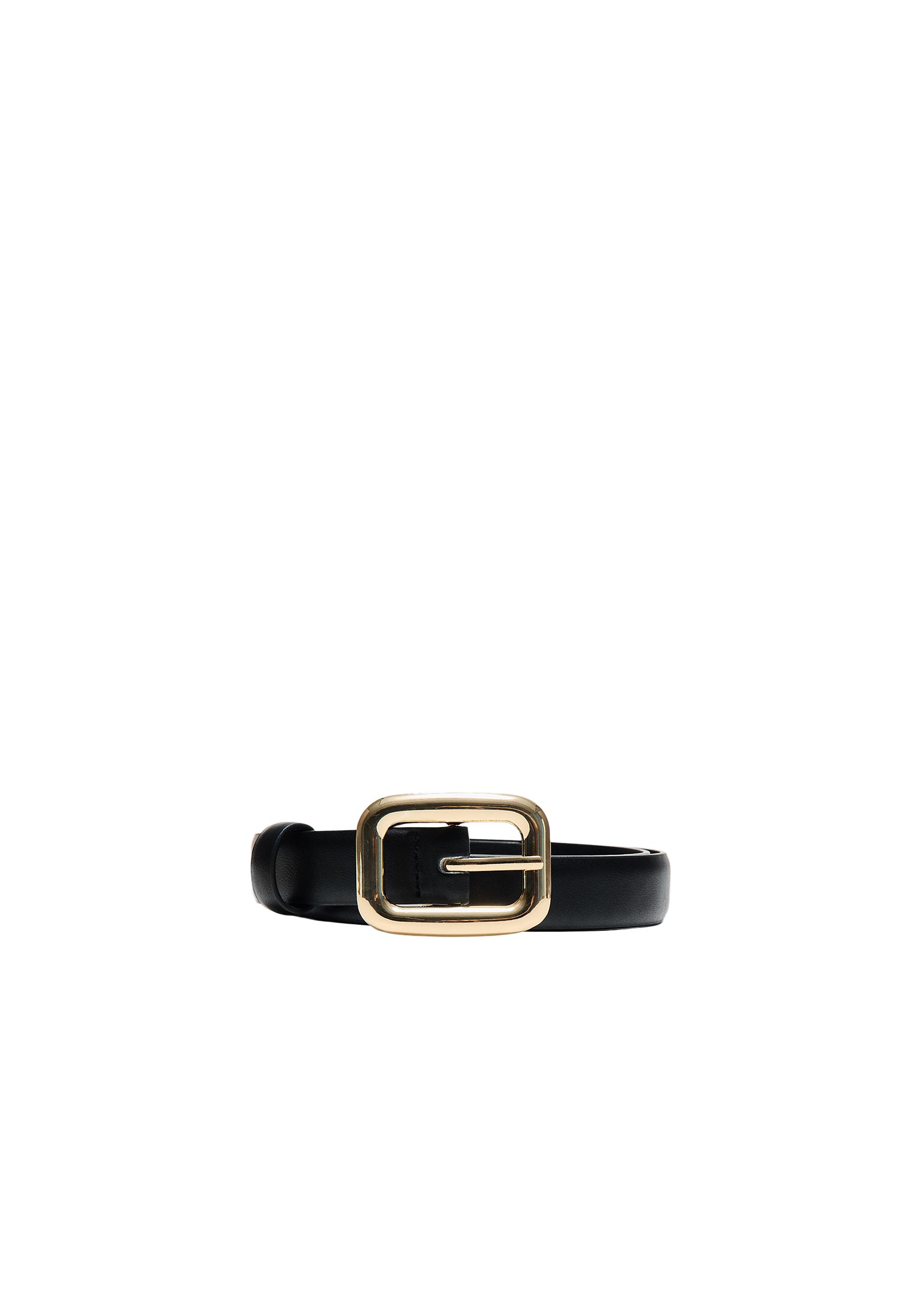 Chunky buckle belt — Black
