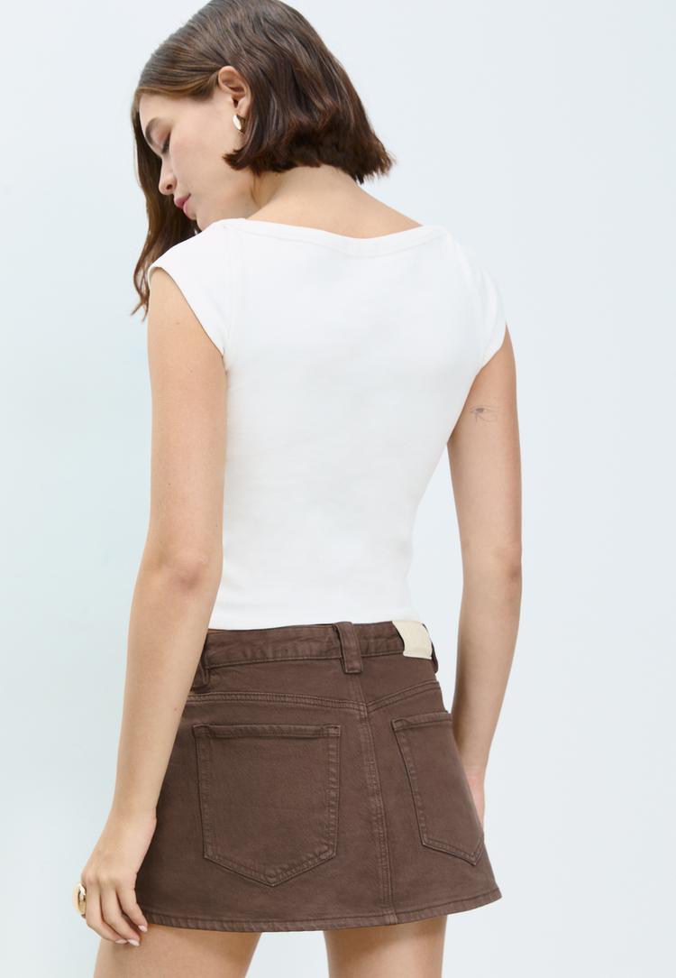 d62 falda pantalon denim