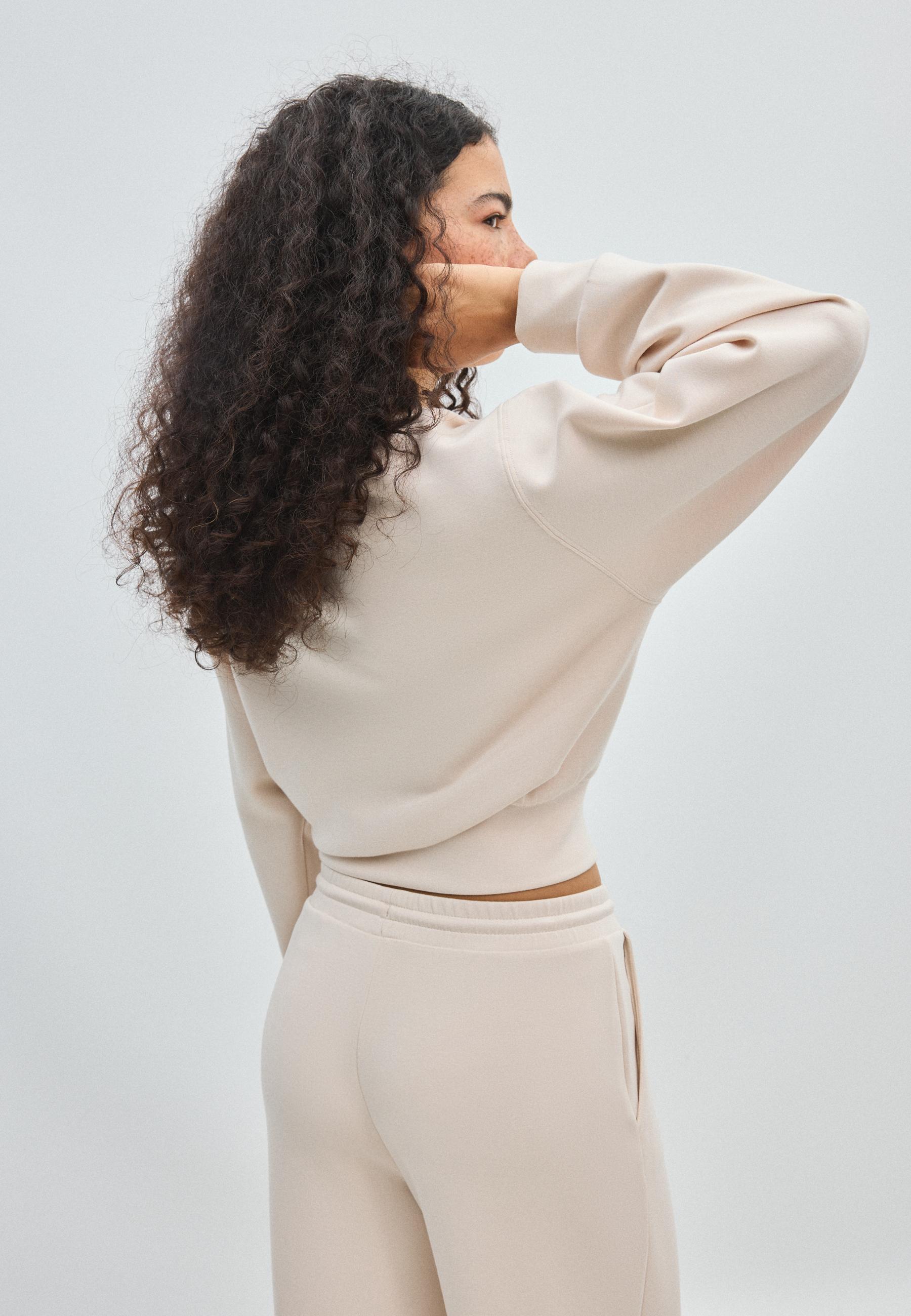 Soft-touch sweatshirt — Stone
