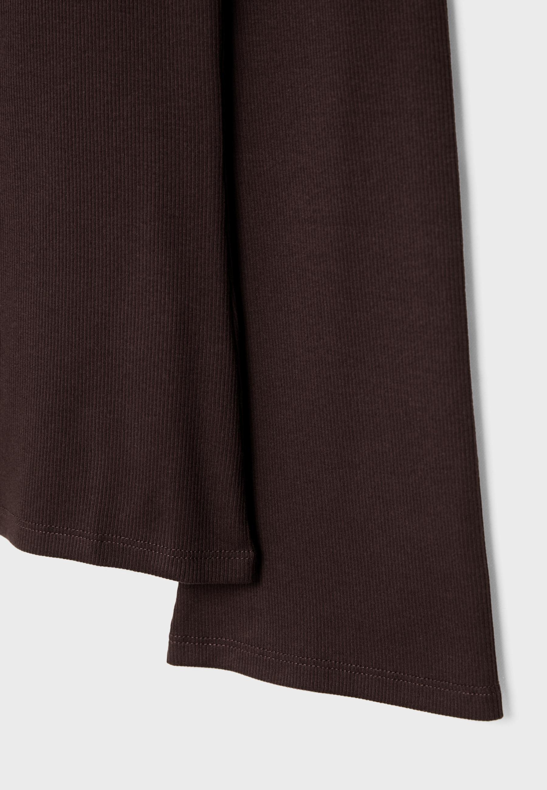 Basic bell sleeve T-shirt — Brown