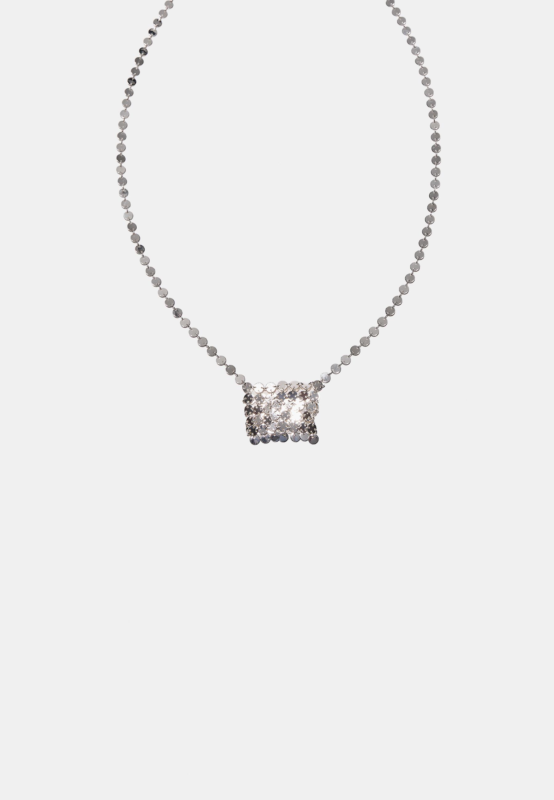Metal örgü charm kolye - Görsel 5