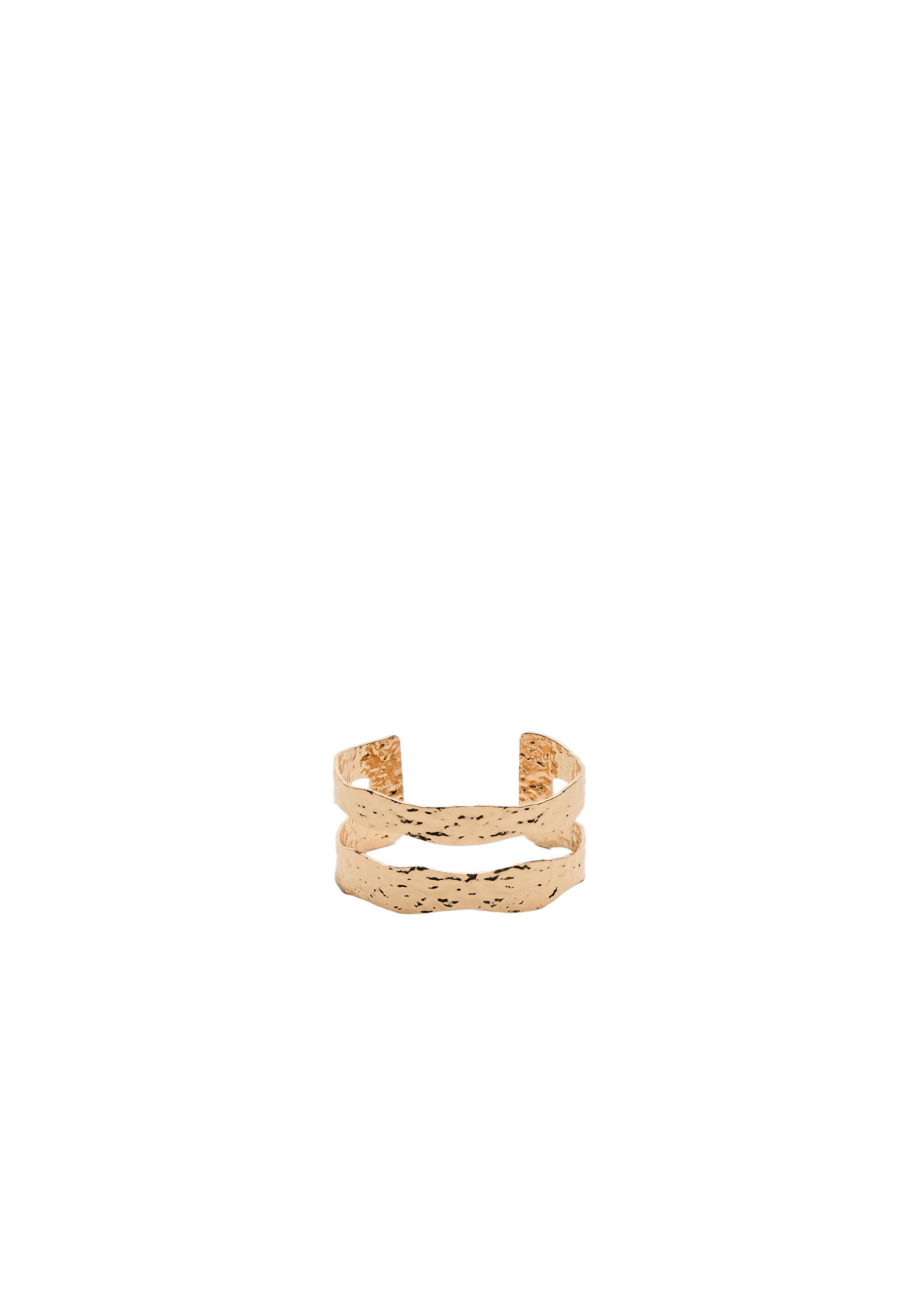 Textured arm cuff — Gold