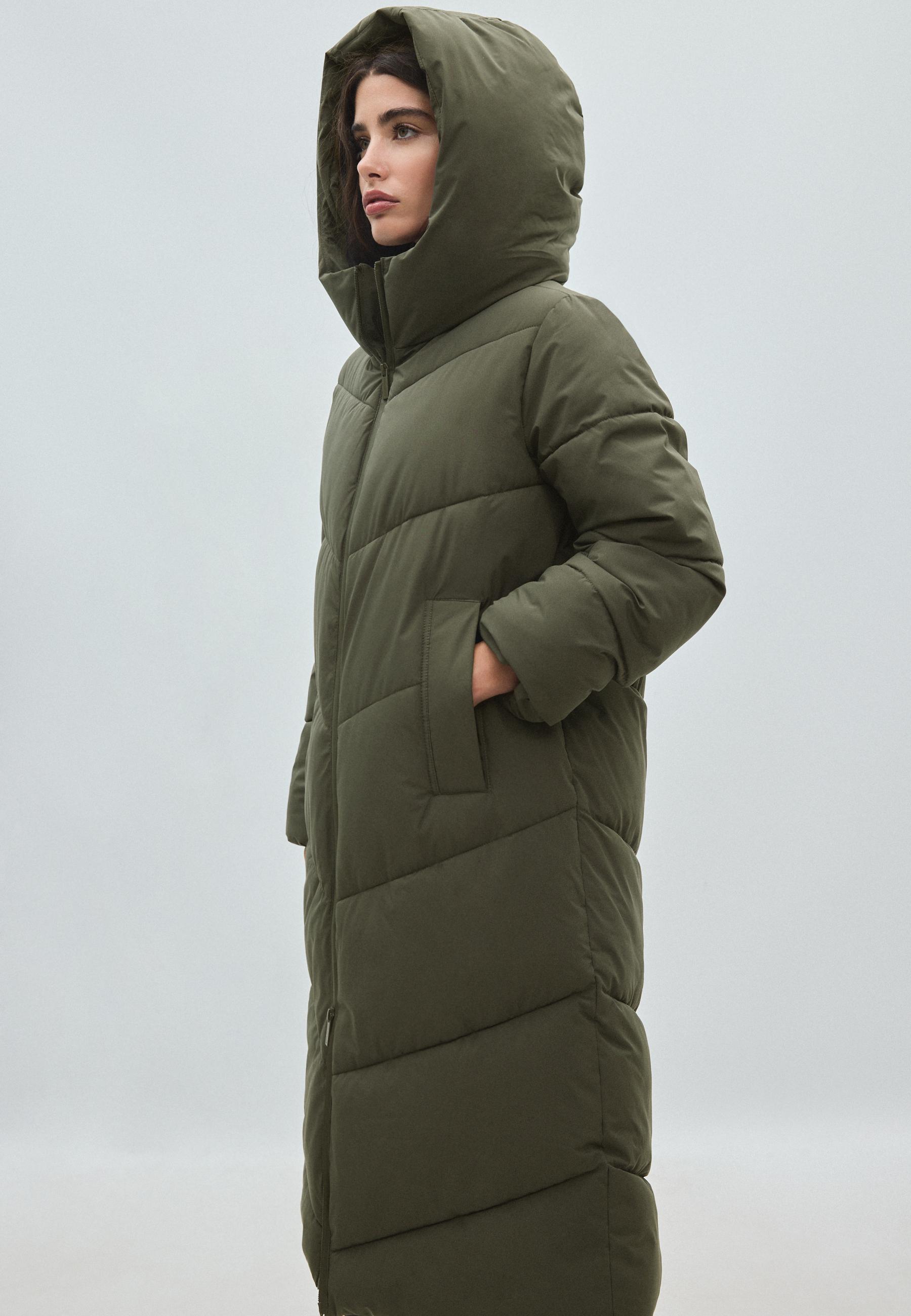 Basic padded coat — Khaki
