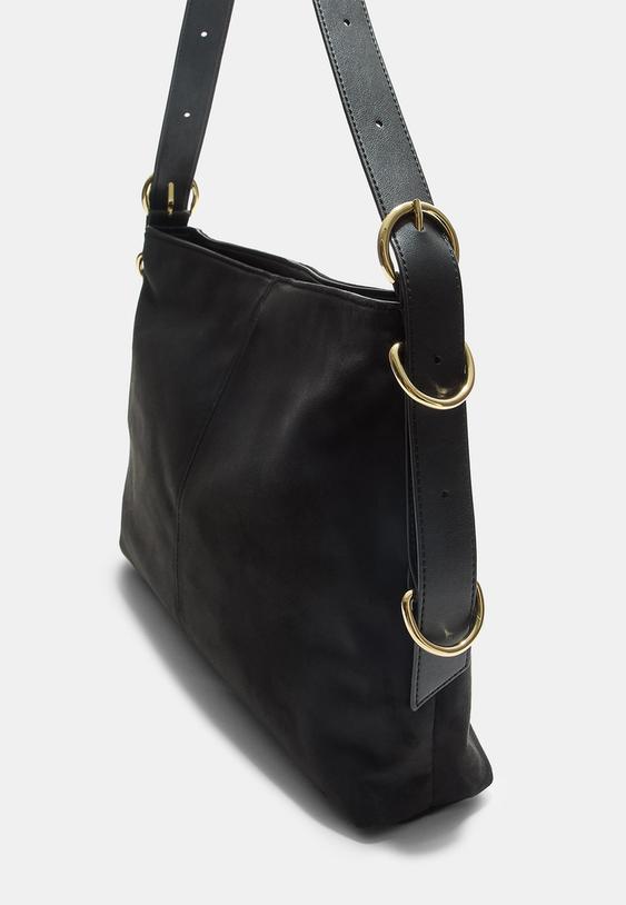 shoulder bag with rings