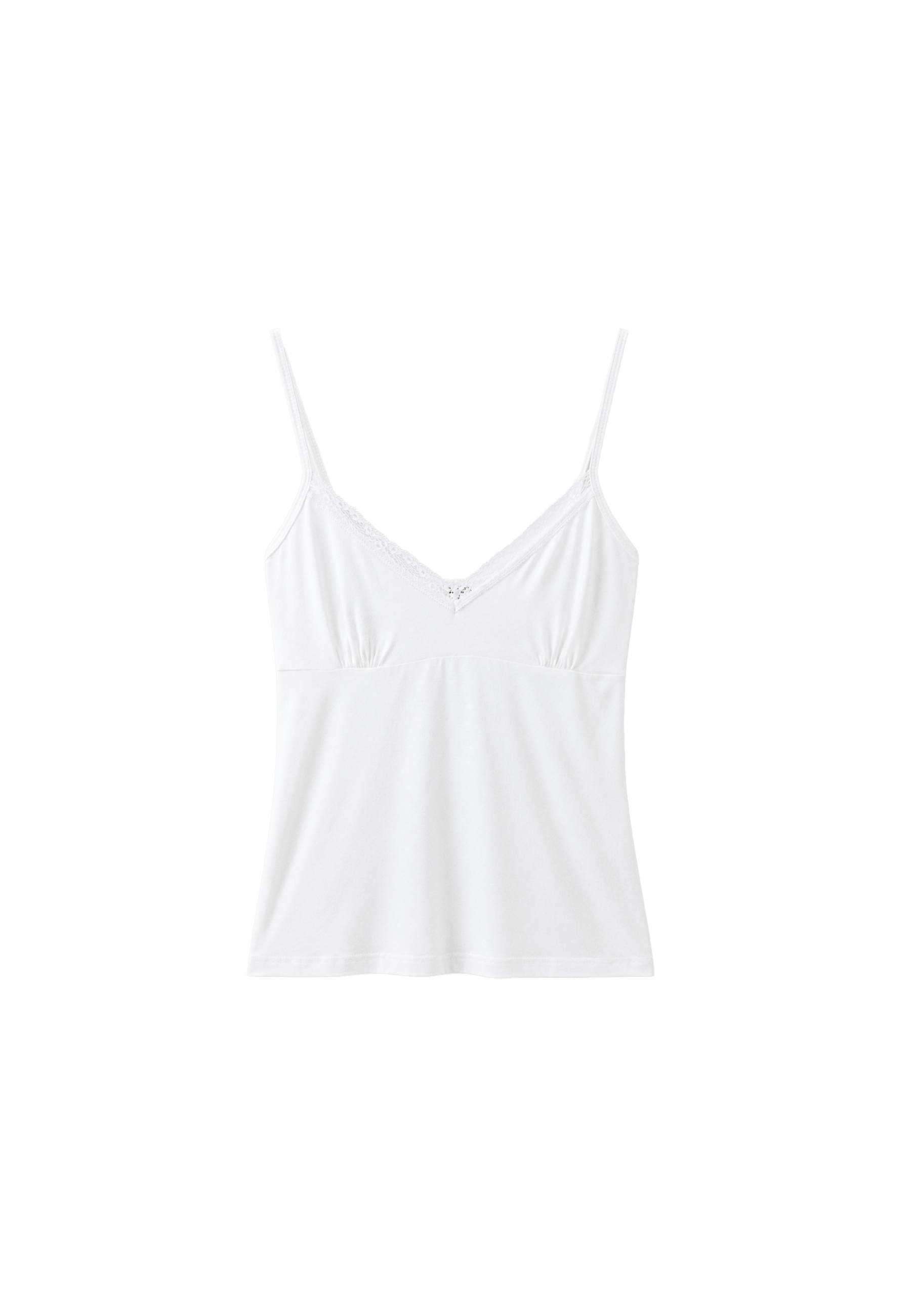 Strappy lace top — Ecru (alternate view)