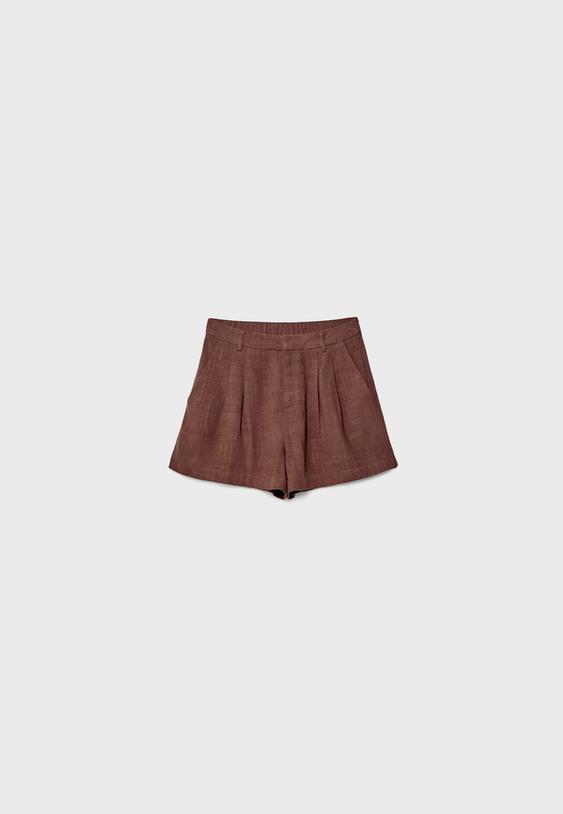 Shorts fluide en lin