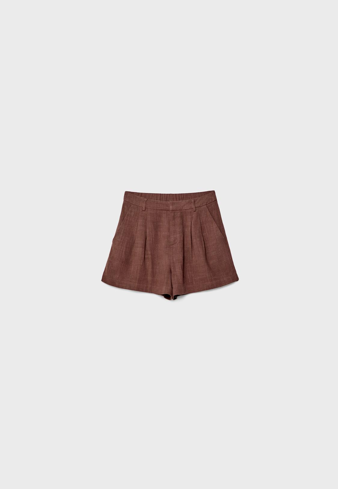Flödiga shorts med linne - Main Image