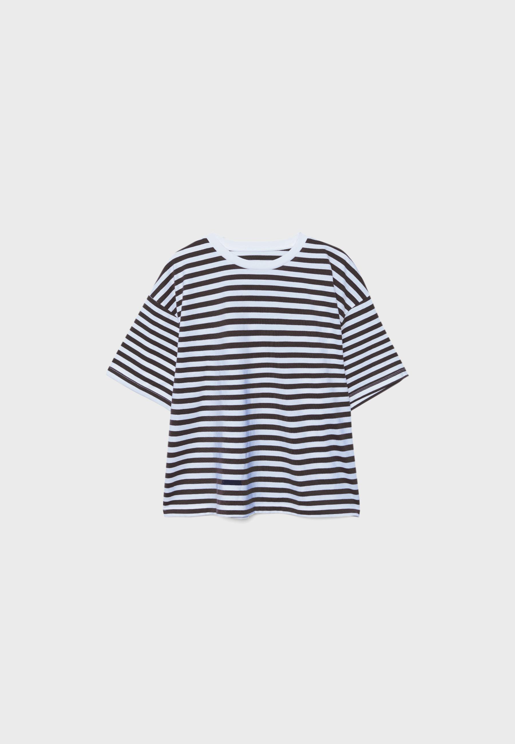 Boxy short sleeve T-shirt — Sky blue