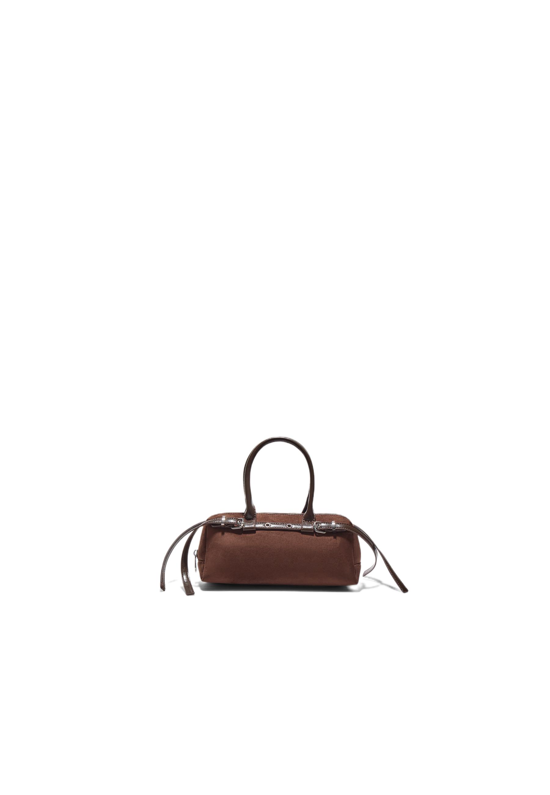 Long belt-strap bag — Brown