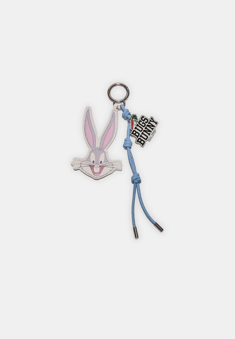 Stradivarius Stradivarius Μπρελόκ Με Μενταγιόν Bugs Bunny Μεσαίο Γκρι Os