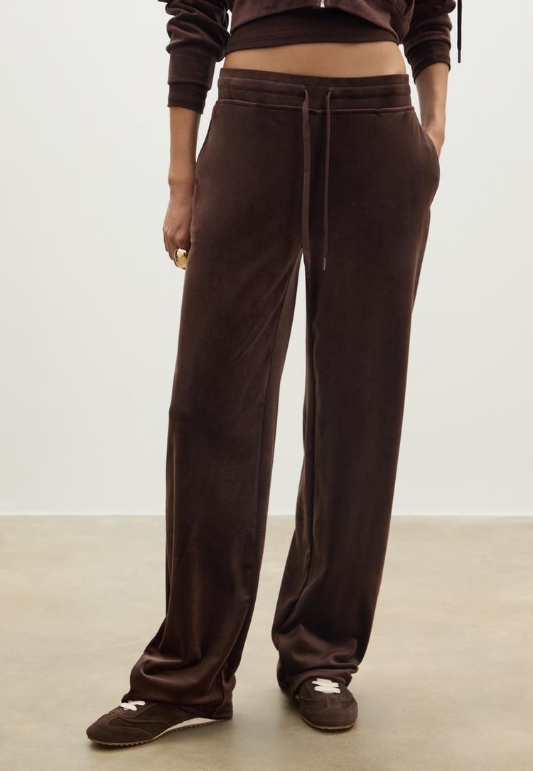 velvet joggers