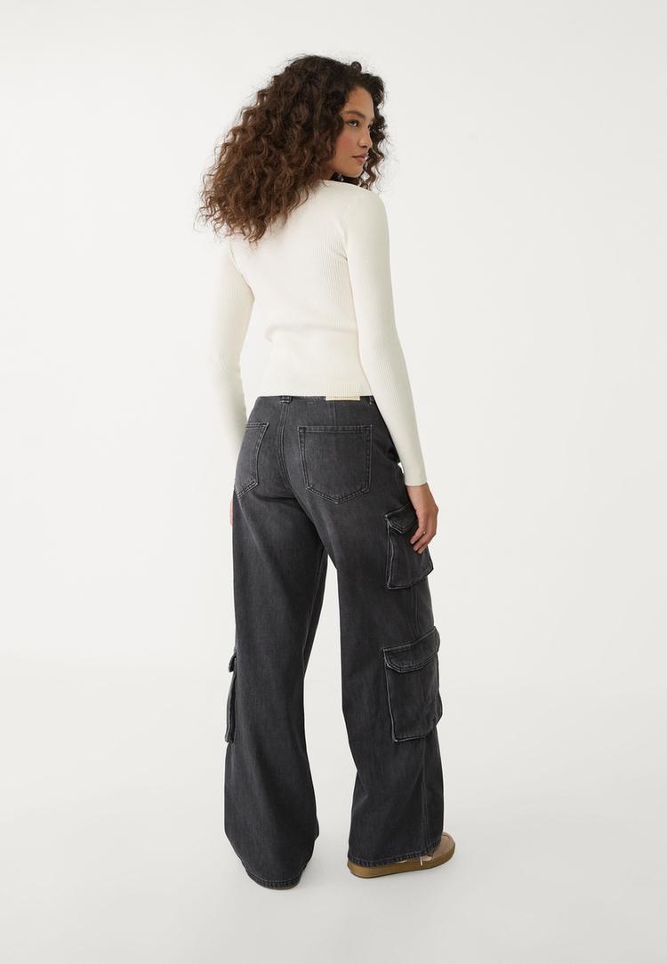 jeans cargo multitasche