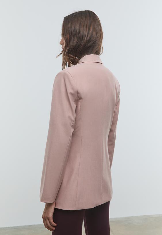 slim fit double breasted blazer