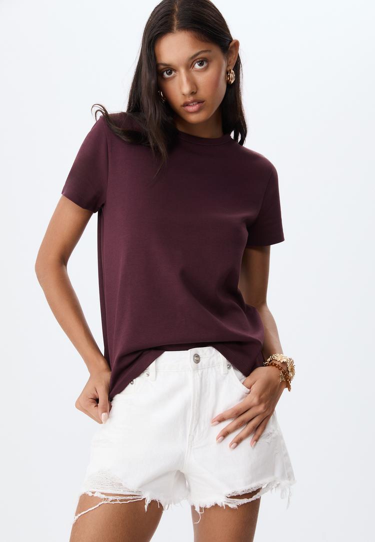 t shirt basique regular toucher doux
