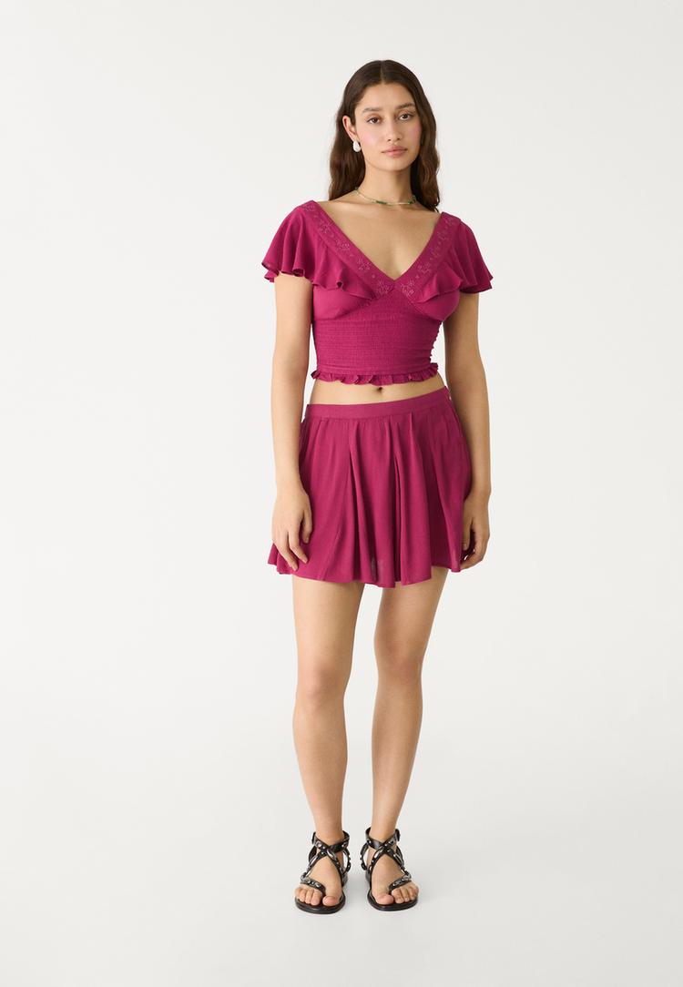 falda pantalon fluida