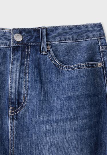 Long denim skirt — MEDIUM DENIM WASH 9