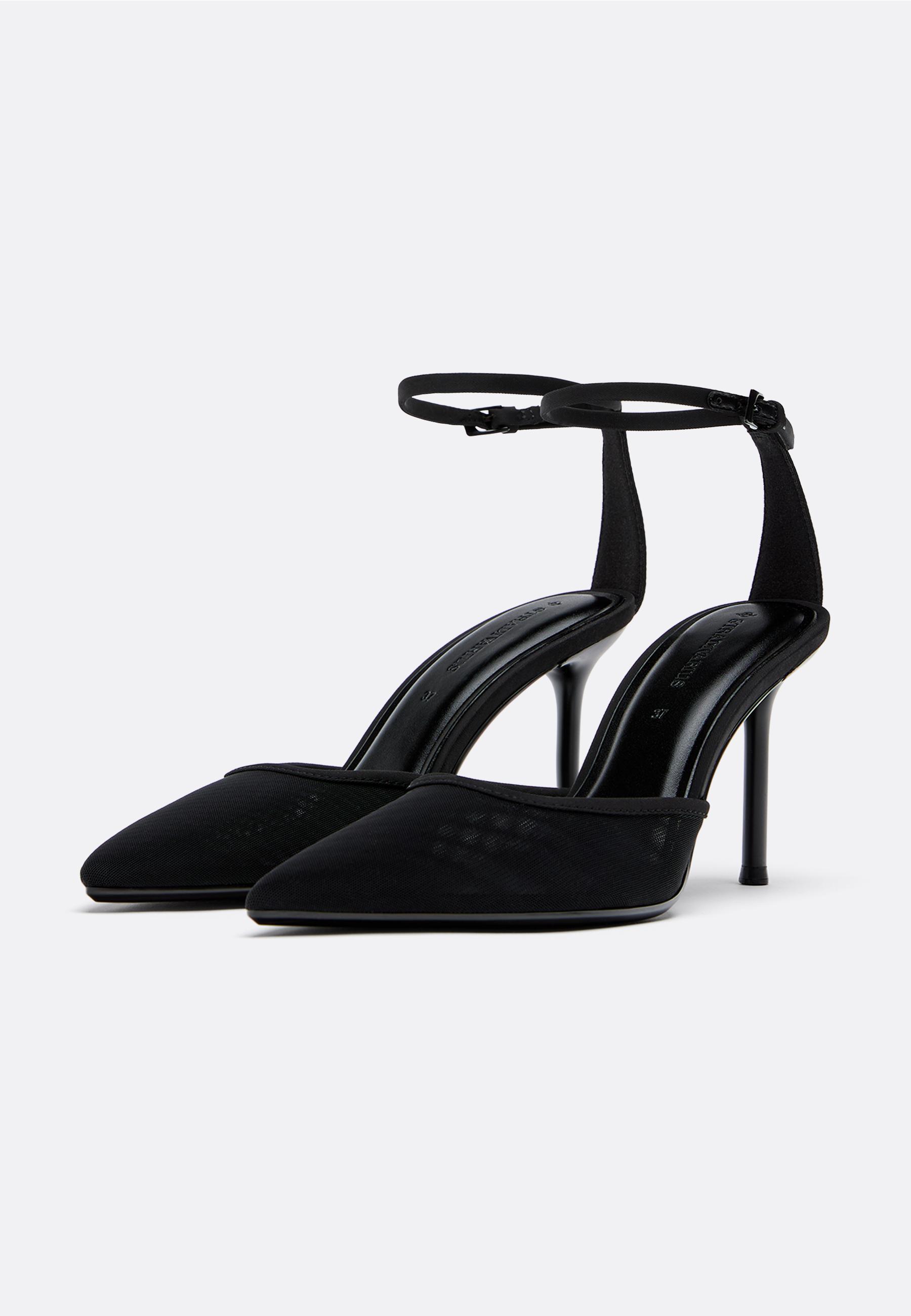 Mesh heel shoes — BLACK