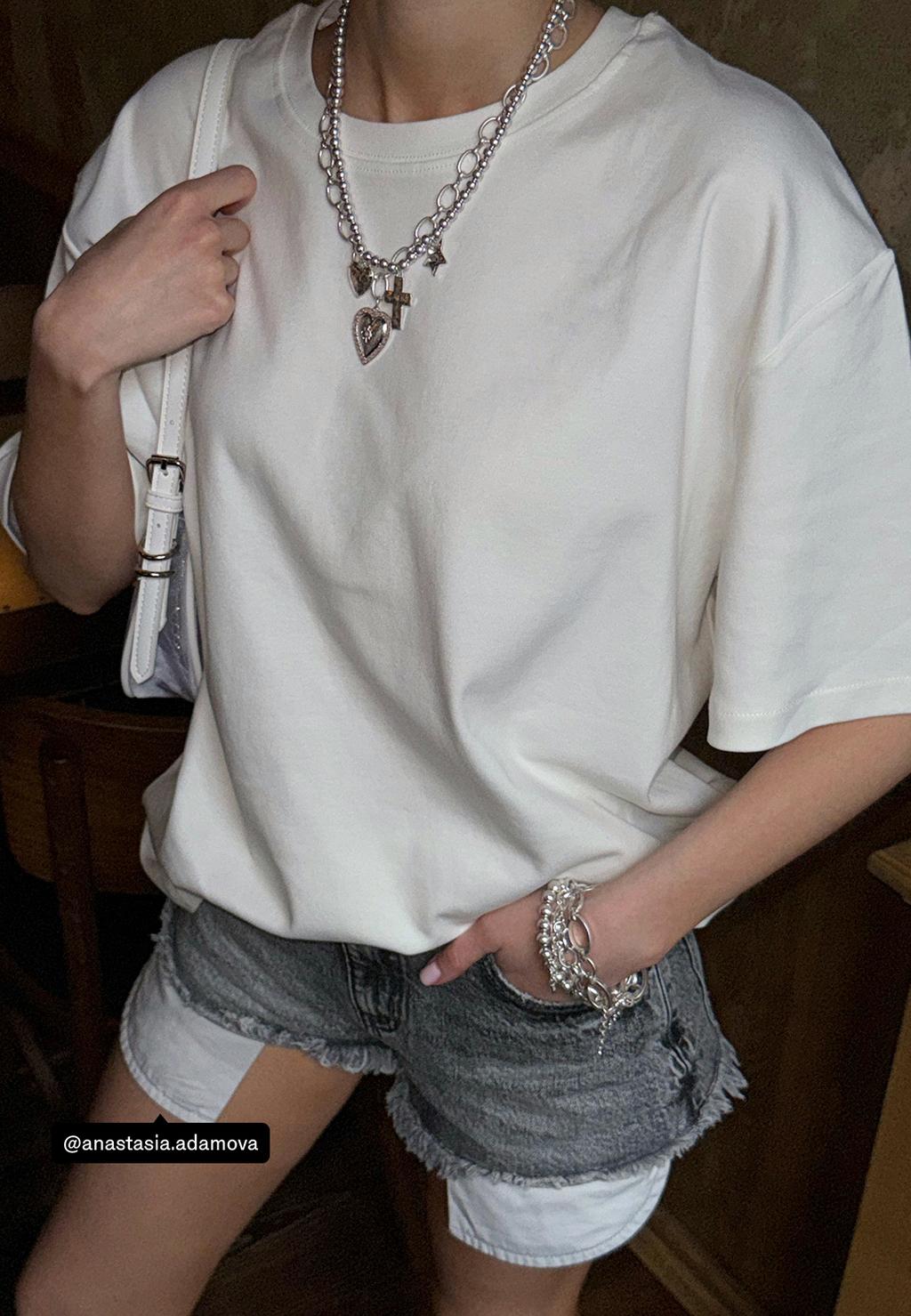 Camiseta básica oversize heavy weight