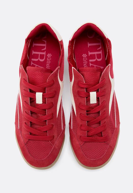 zapatillas mesh detalles piel