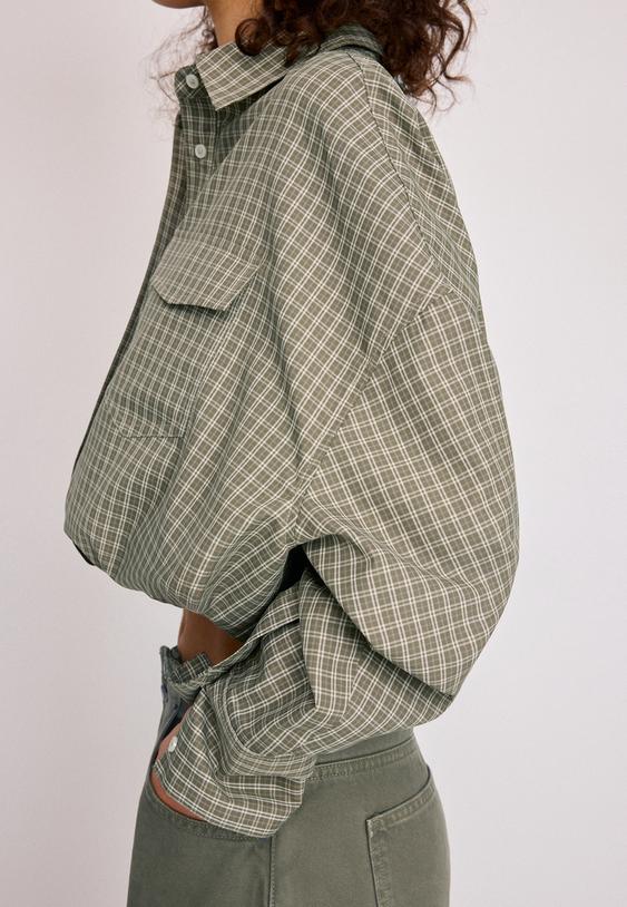 chemise ballon a carreaux