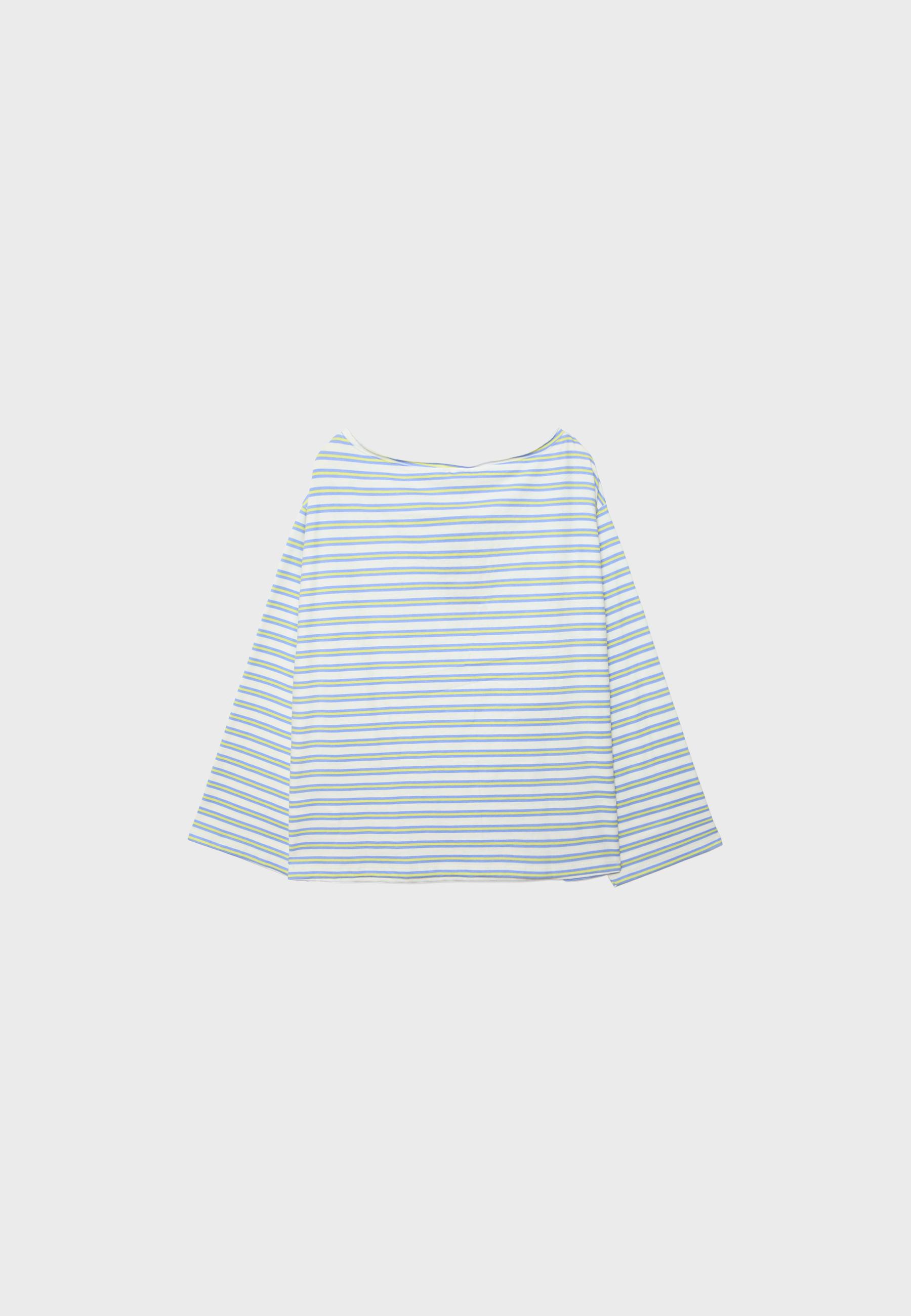 Striped long sleeve T-shirt — Vanilla