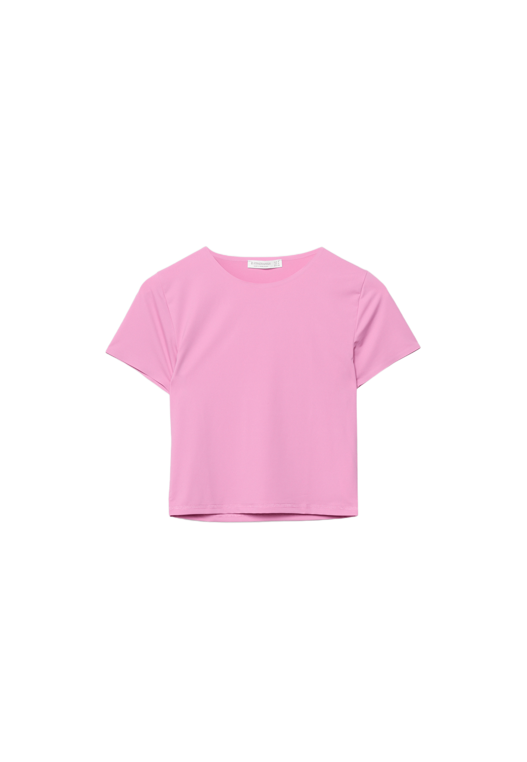 Basic polyamide T-shirt — Bubblegum pink