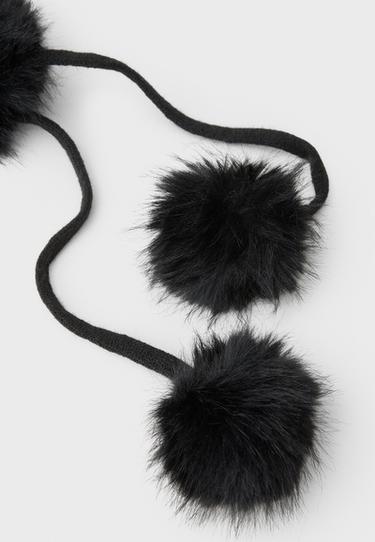 Faux fur balaclava — Black 5