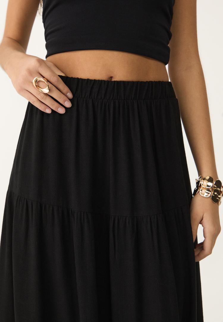 falda midi boho