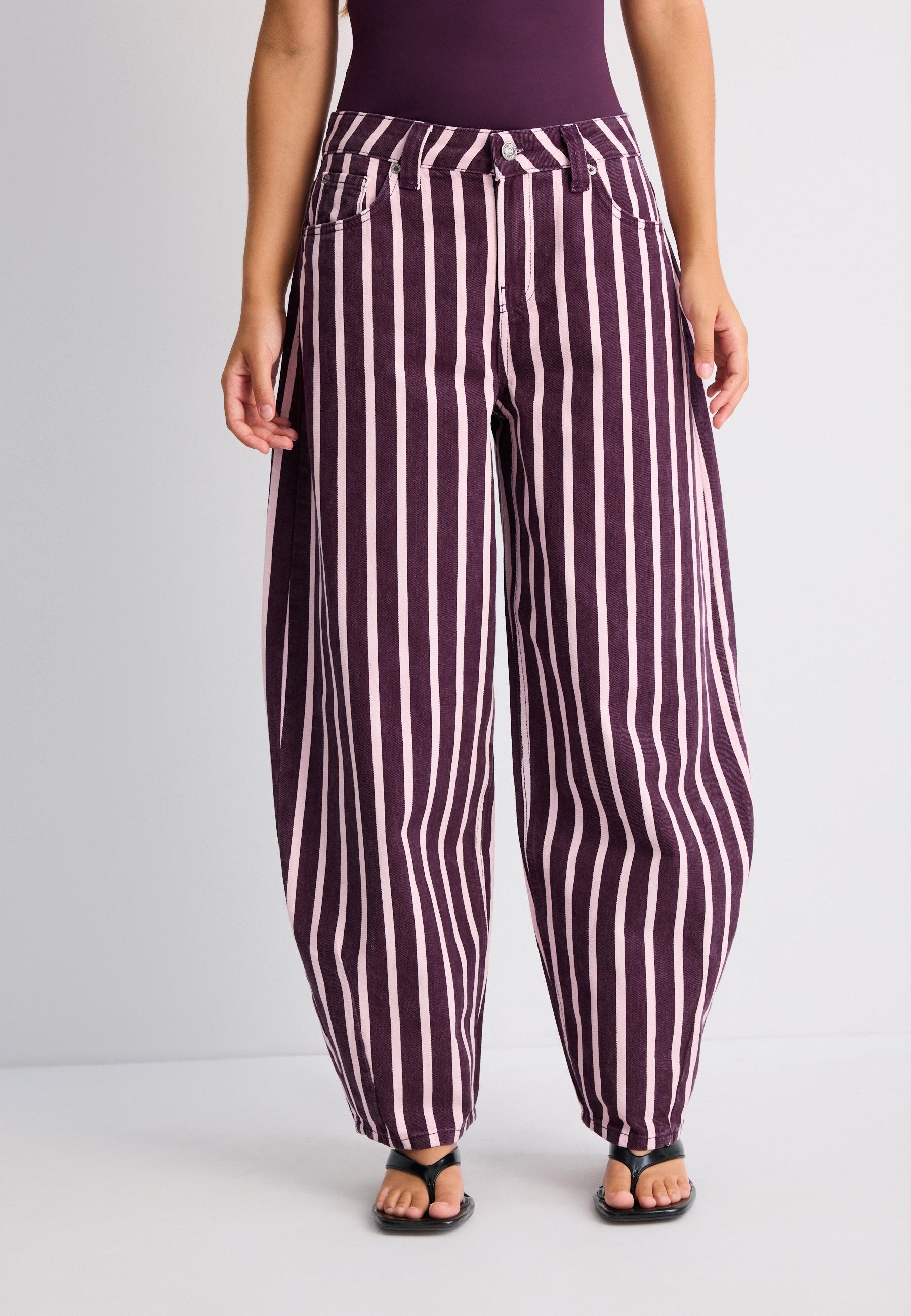 D80 barrel jeans — Purple